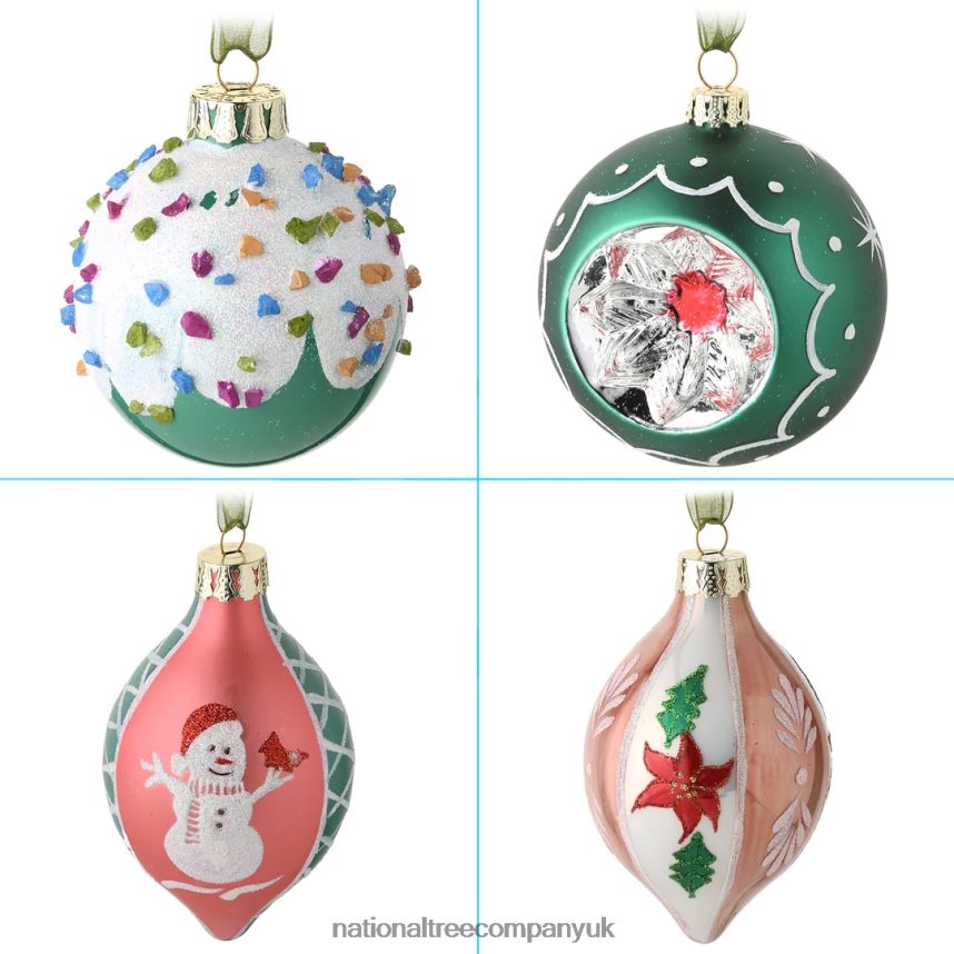 decoration | National Tree Company 20-Piece Christmas Tree Ornament Set Be Merry Collection F2L4F531